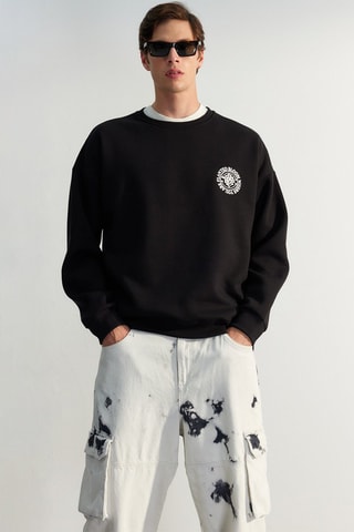 Felpa oversize - Nero