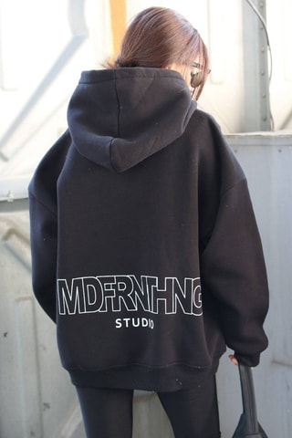 Sudadera con capucha - Negro