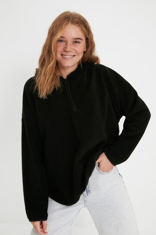 Oversized sweater - Zwart