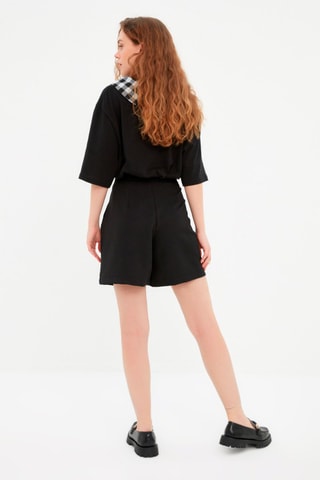Short Hoge Taille Zwart