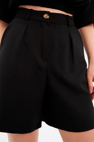 Short Hoge Taille Zwart