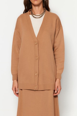 Cardigan e gonna lunga - Cammello