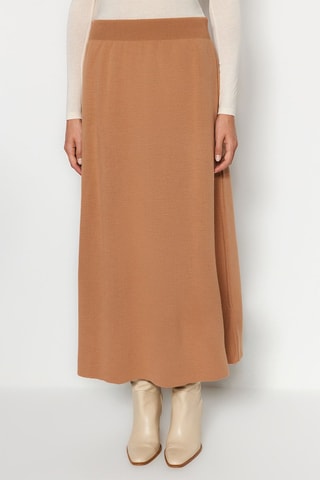 Cardigan e gonna lunga - Cammello