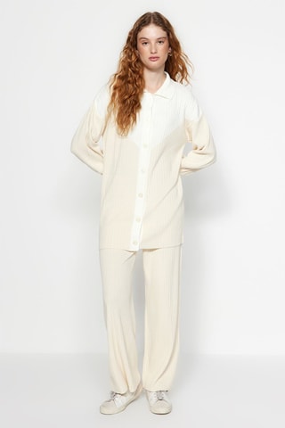 Cardigan e pantaloni - Bianco