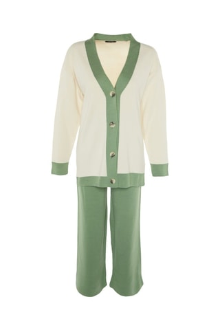 Cardigan e pantaloni - Kaki