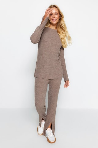 Maglia e gonna - Beige