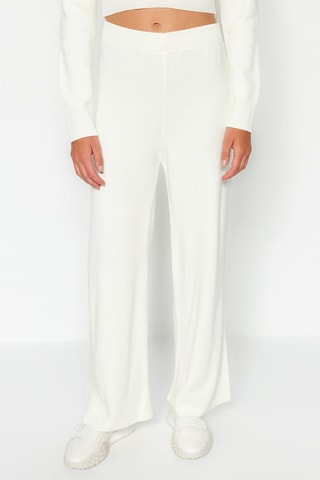 Crop top e pantaloni - Ecrù