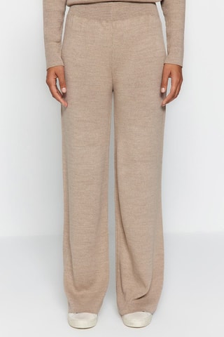 Tunica e pantaloni wide legs - Beige