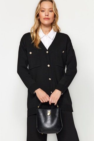 Cardigan e pantaloni - Nero