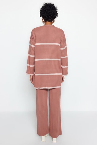 Cardigan e pantaloni - Rosa antico