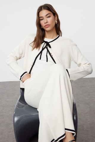 Cardigan e gonna lunga - Ecrù