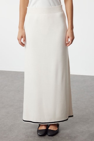 Cardigan e gonna lunga - Ecrù