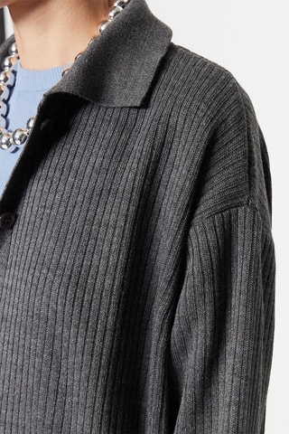 Cardigan lungo e pantaloni - Antracite