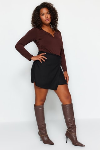 Broekrok Plus Size Zwart