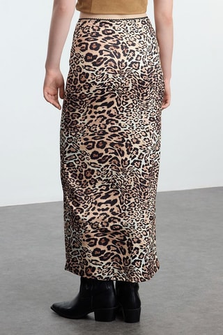 Lange Rok Hoge Taille - Bruin