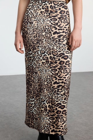 Lange Rok Hoge Taille - Bruin