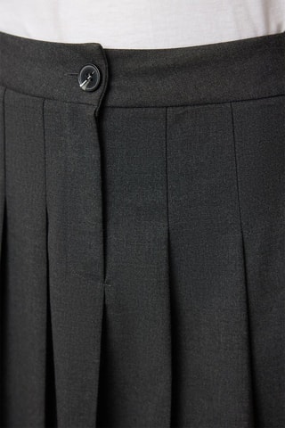 Geplooide Minirok - Grijs