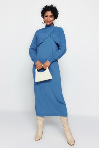 Bolero en Lange Jurk - Blauw