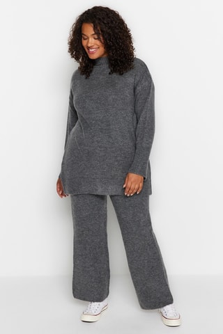 Tunica e pantaloni relaxed - Antracite melange 