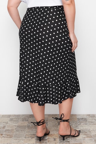 Rok met ruches - Zwart