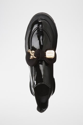 Gelakte Chelsea Boots - Zwart