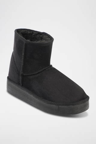 Gevoerde Enkellaarzen - Zwart