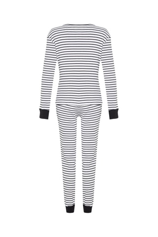 Pyjama regular - Zwart en wit