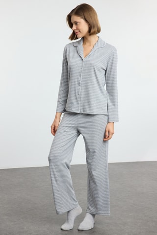 Pyjama regular - Gemêleerd Grijs