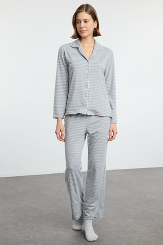 Pyjama regular - Gemêleerd Grijs