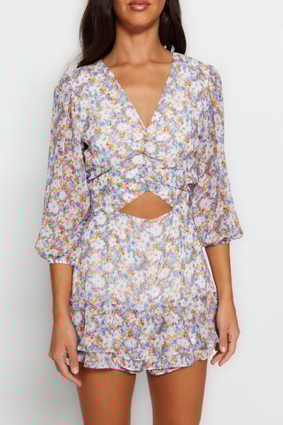 Tuta corta - Bianco e malva