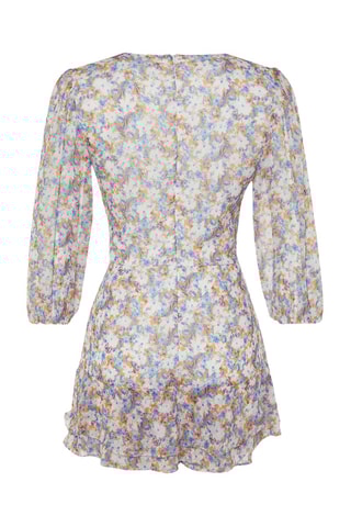 Tuta corta - Bianco e malva