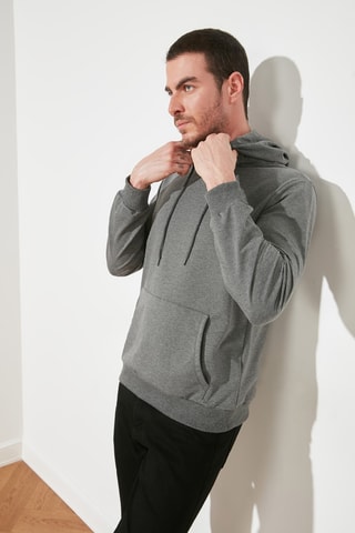 Sweater met Capuchon - Antraciet