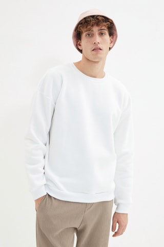 Fleece Sweater - Wit