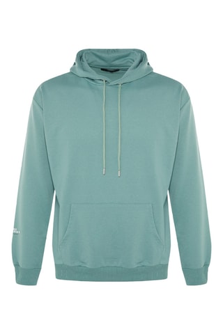 Felpa con cappuccio - Verde