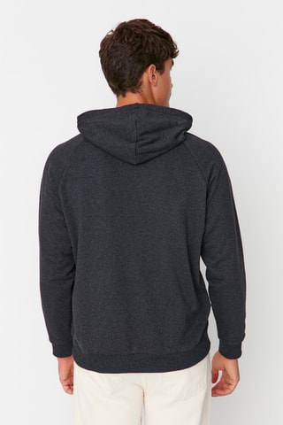 Felpa in pile - Antracite melange