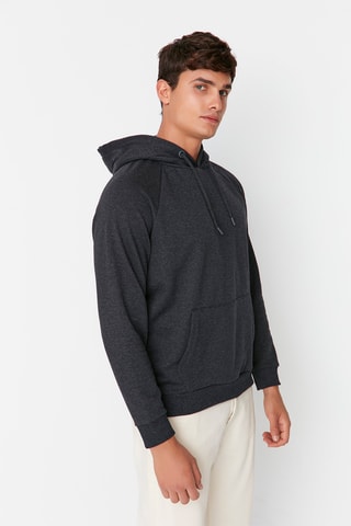 Felpa in pile - Antracite melange