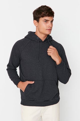 Felpa in pile - Antracite melange