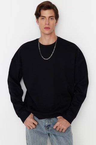 Felpa in pile - Nero