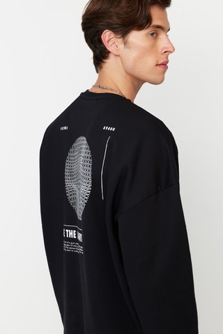 Felpa in pile - Nero