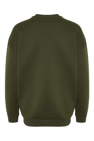 Felpa in pile - Kaki