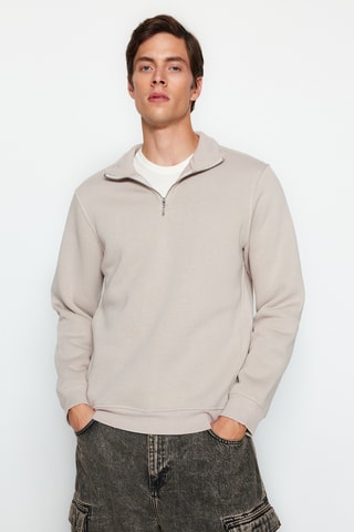 Fleece Sweater - Lichtgrijs