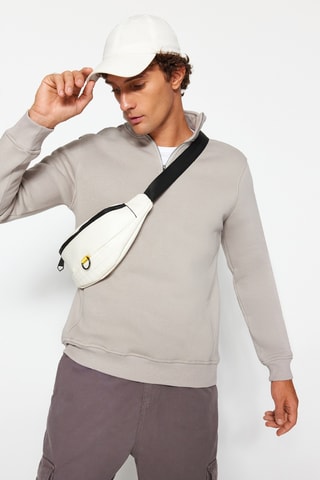 Fleece Sweater - Lichtgrijs