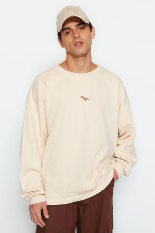 Fleece Sweater - Beige