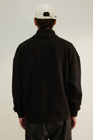 Felpa in pile - Nero