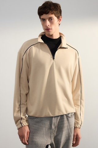 Fleece Sweater - Beige