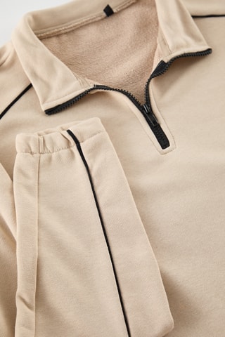 Fleece Sweater - Beige
