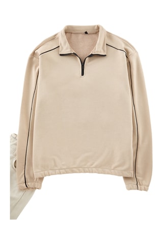 Fleece Sweater - Beige