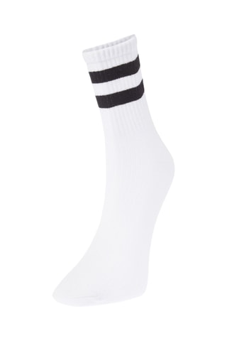 5 paar sokken - Gemêleerd Lichtgrijs en Rood