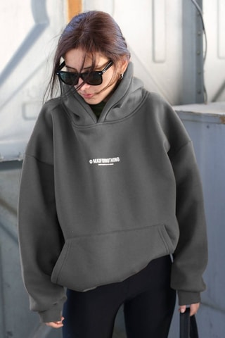 Sweater met Capuchon - Grijs