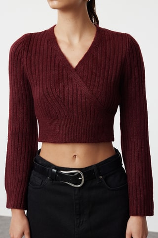 Crop Top - Bordeauxrood